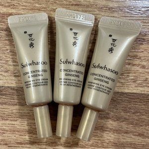 Sulwhasoo Concentrated Ginseng Renewing Eye Cream 3ml x 3 Pcs = 9 ml Newest Vers